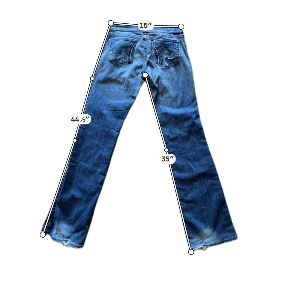 J2 by Jerome Dahan Citizens of Humanity Embroidered Pocket Y2K Low Rise Jean 29 - Picture 9 of 9
